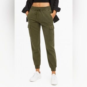 Tna khaki green cargo joggers